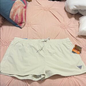 Women's Athletic Cream Shorts